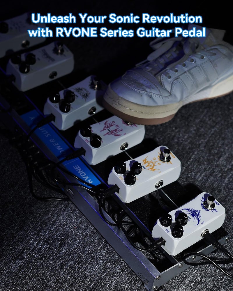 RVONE Analog Delay Guitar Pedal for Electric Guitar, Vintage-Style Guitar Effects Pedal with Warm Echo, Electric Guitar Pedal True Bypass & Durable Aluminum Metal Chassis - Image 2